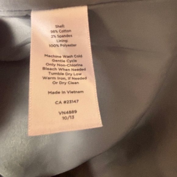 Talbots Gray & Pink Floral Ombré Cap Sleeved Knee Length Sheath Dress 10 - Picture 7 of 12